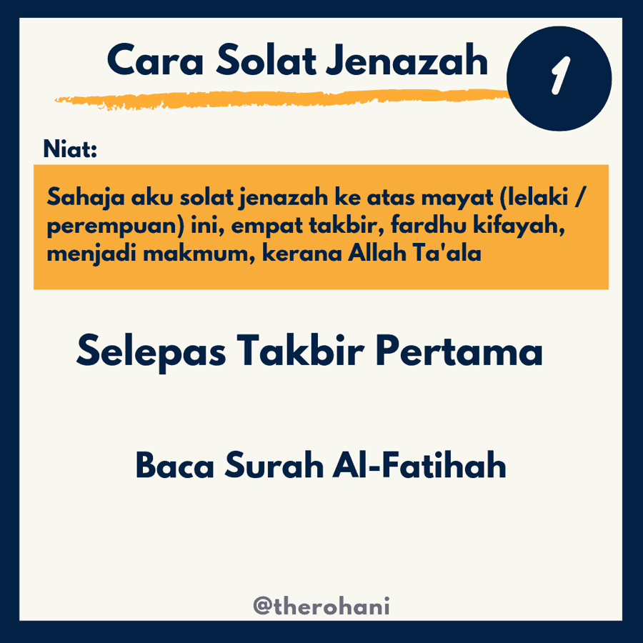 Cara solat jenazah ringkas